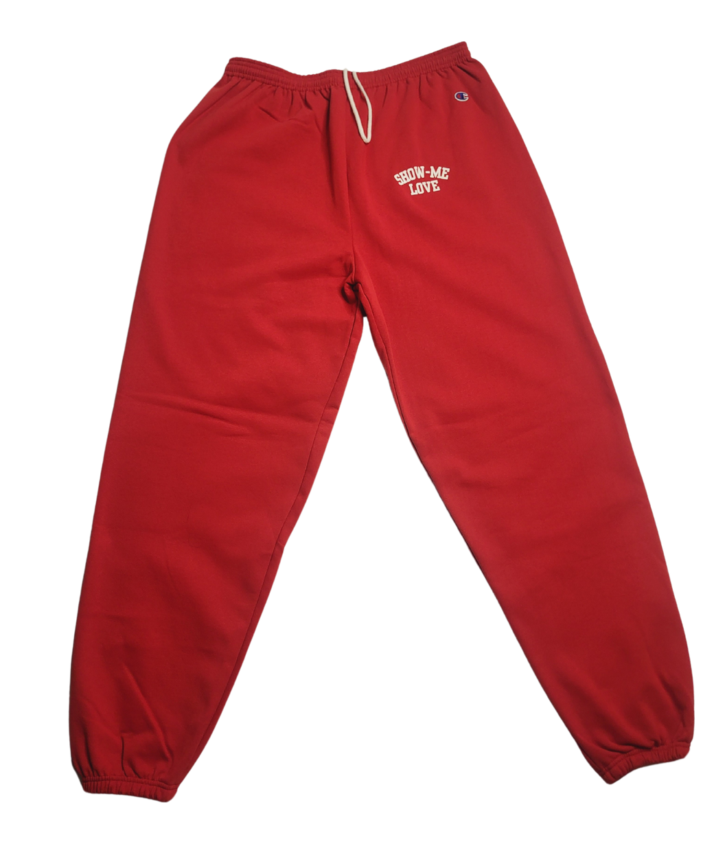 (PRE-ORDER) 314 Day Everyday Show Me Love Jogging Pants- RED - SHOW ME LOVE