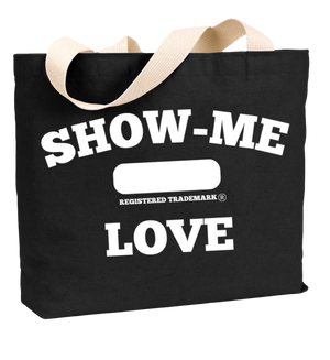 Canvas Tote reusable shopping bag, carry-on bag Show Me Love - SHOW ME LOVE