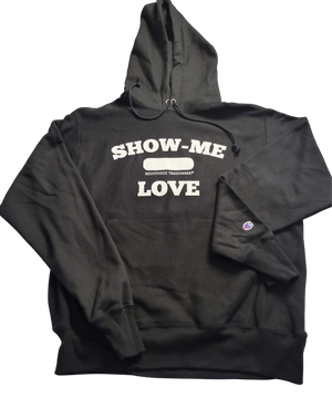 Show Me Love Brand Champion Reverse Weave Unisex Hoodie 
