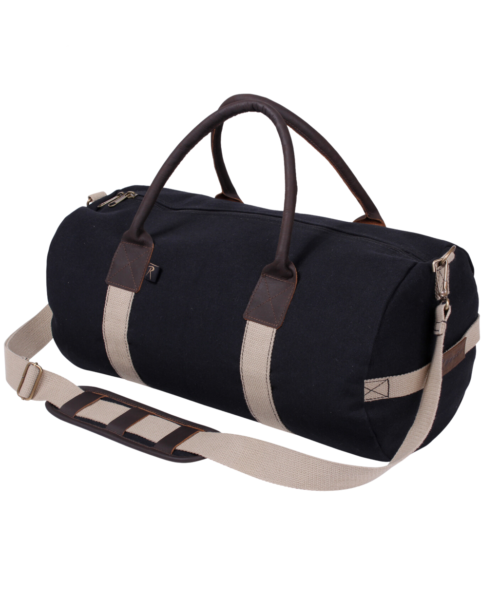 Show Me Love Brand Canvas & Leather Gym Duffle Bag - SHOW ME LOVE