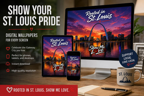 $3.14 Show Me Love St. Louis Digital Wallpaper Pack - SHOW ME LOVE